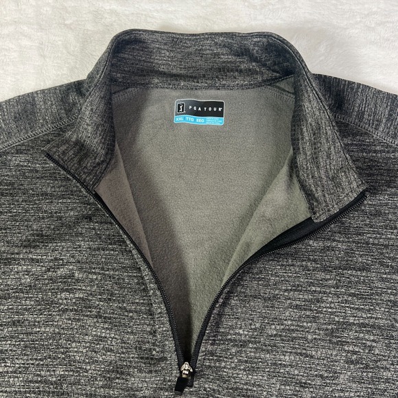Pga Tour 1/4 Zip Jacket Mens 2xl Golf‎ Sweatshirt Gray Pullover - Picture 4 of 10